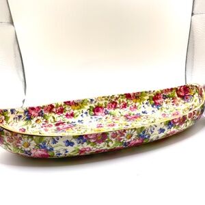 Royal Winton Summertime Vintage England Chintz China Canoe